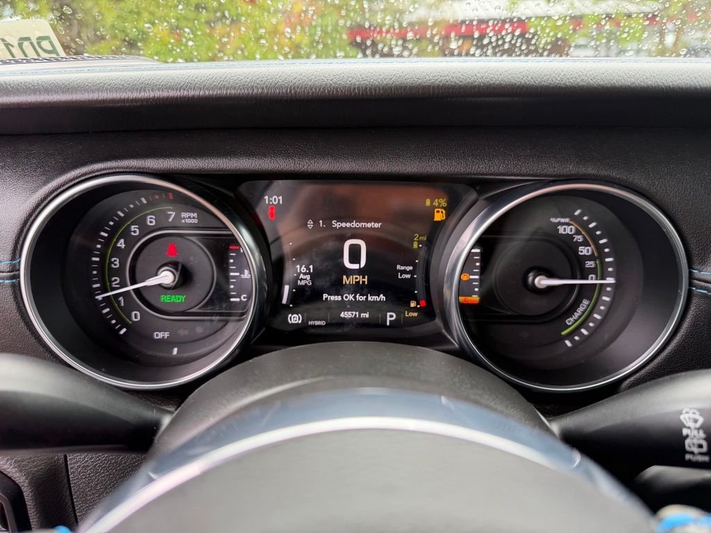 Used 2023 Bright White Clearcoat Jeep Rubicon 4xe image 19