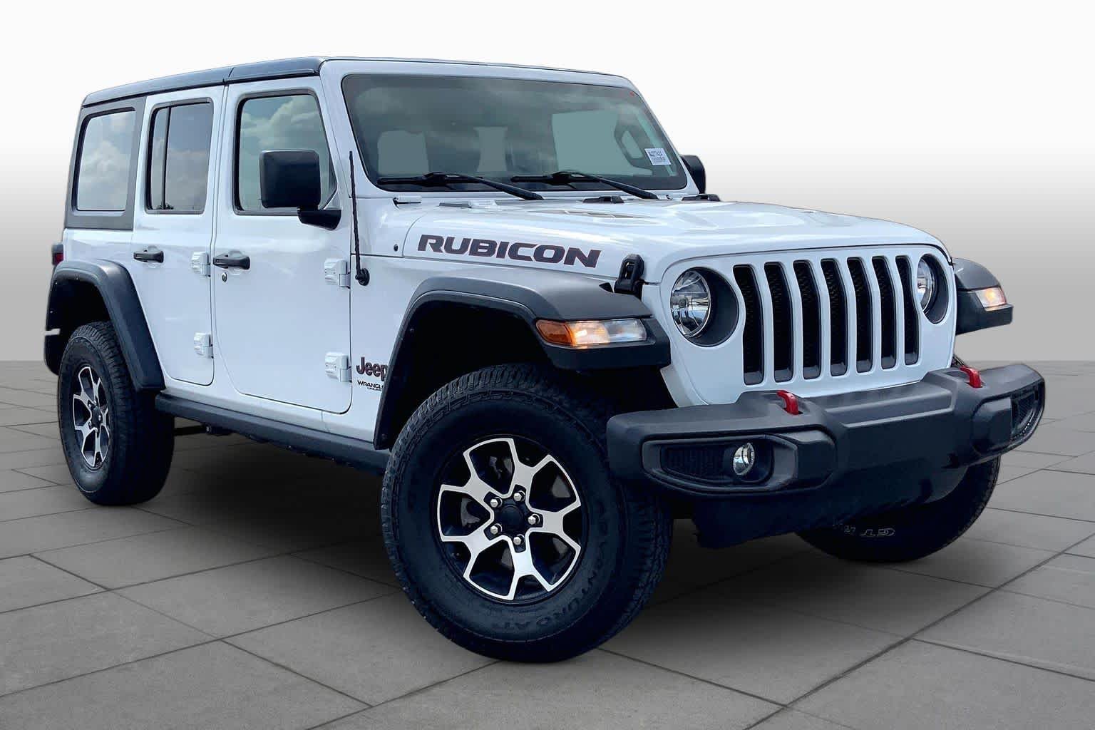 Used 2022 Bright White Clearcoat Jeep Unlimited Rubicon image 3