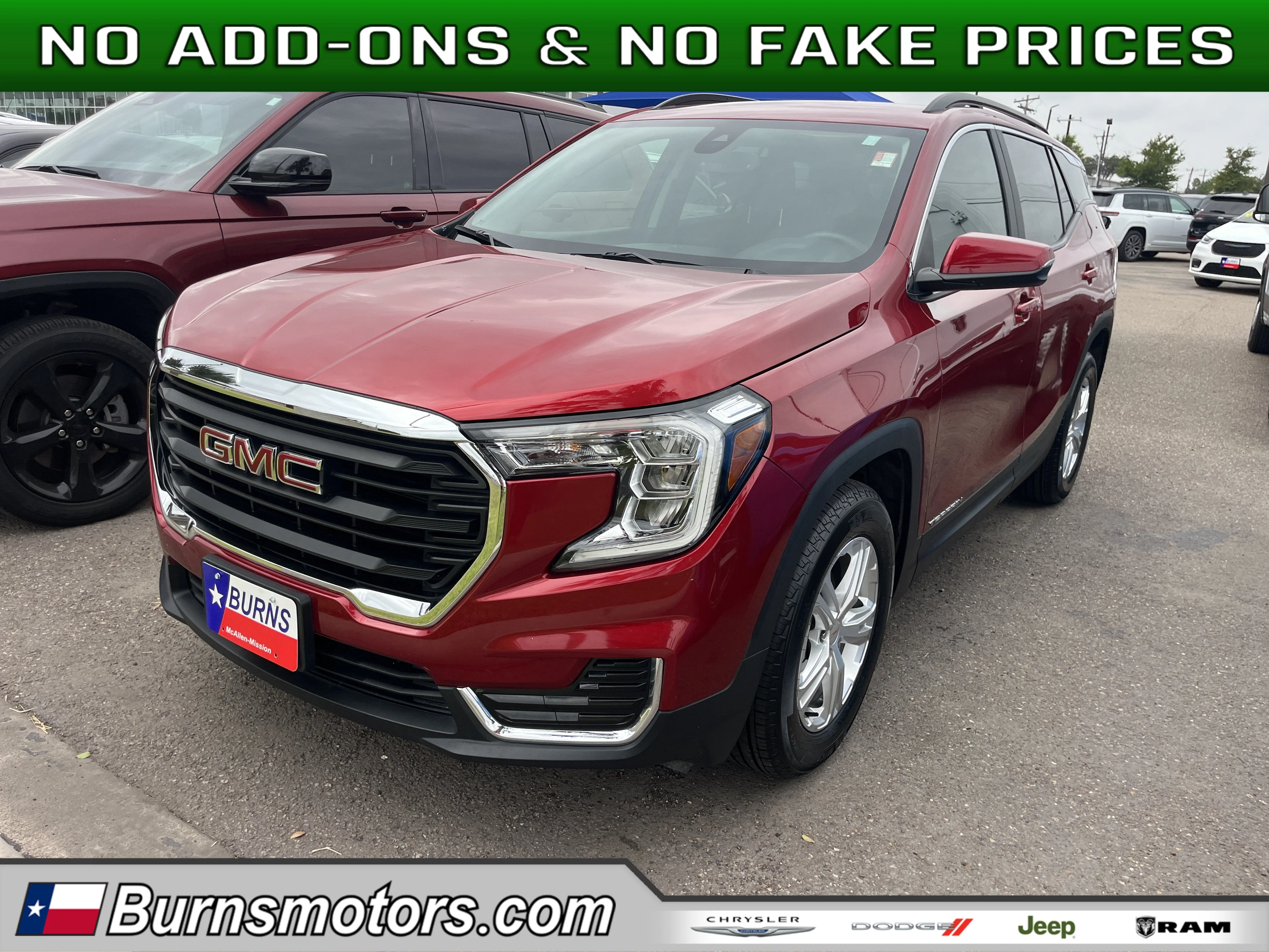 Used 2024 Volcanic Red Tint GMC SLE image 1