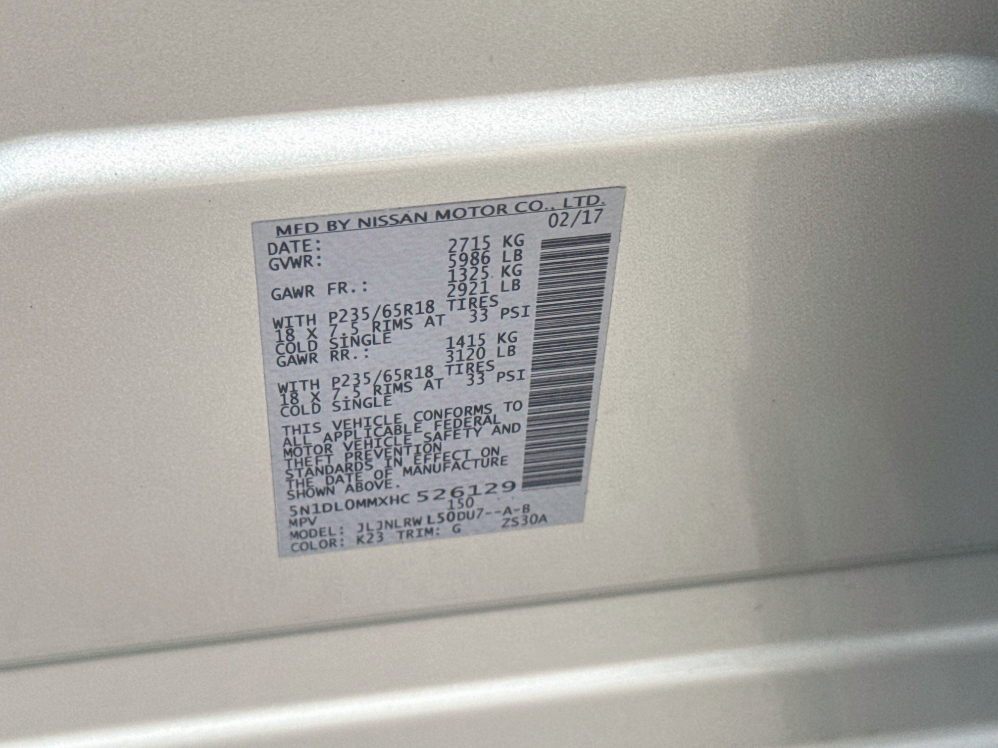 Used 2017 Liquid Platinum INFINITI Base image 35
