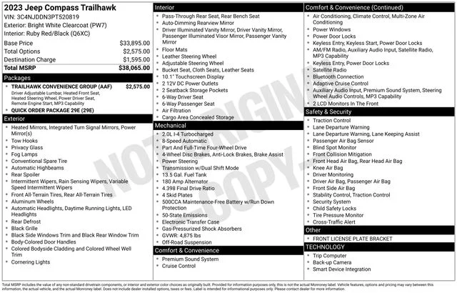 Used 2023 White Jeep Trailhawk image 2