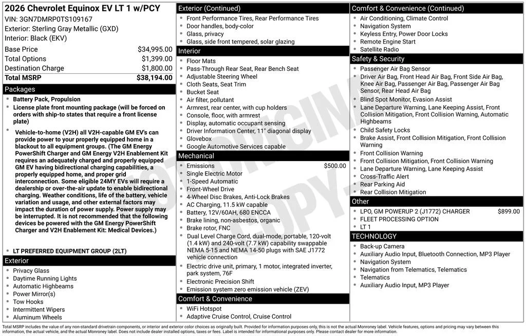 2026 Chevrolet Equinox EV 1LT - Photo 5