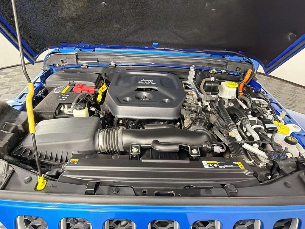 Used 2022 Blue Jeep Unlimited Sahara 4xe image 28