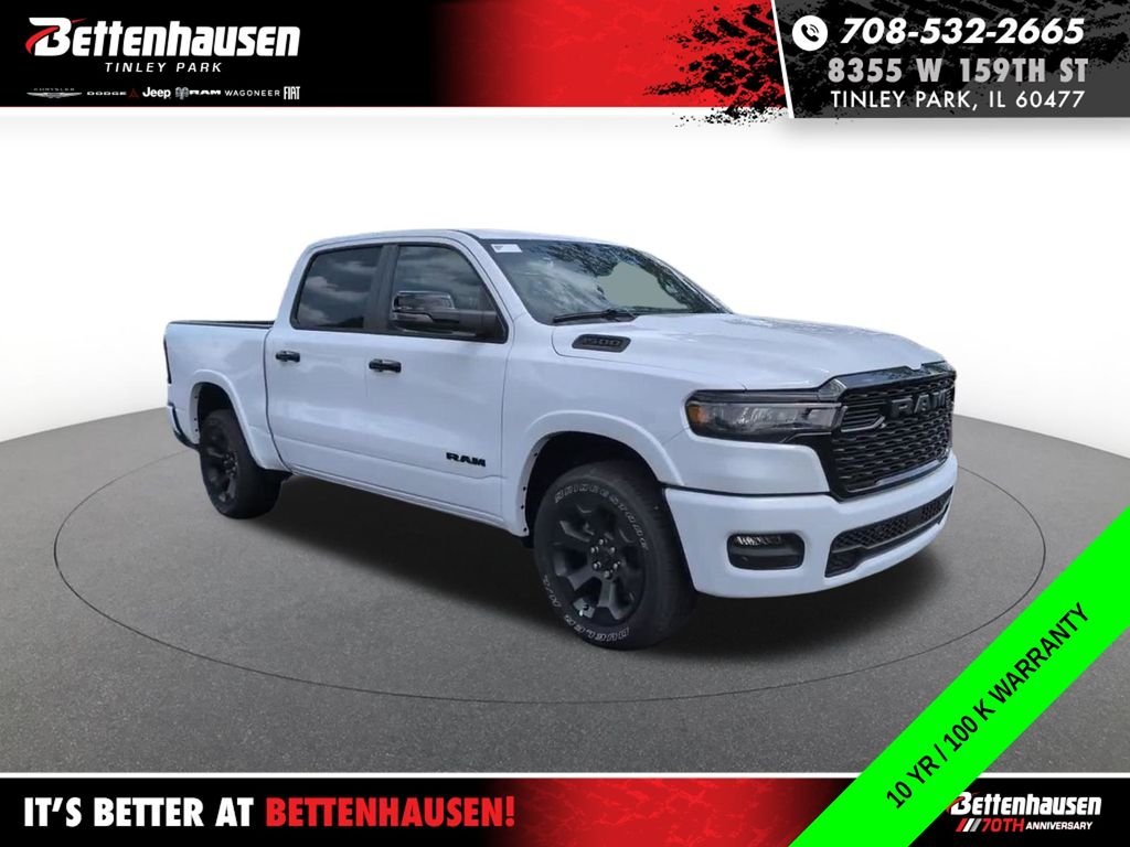 New 2026 Bright White Clear-Coat Exterior Paint RAM Big Horn image 3