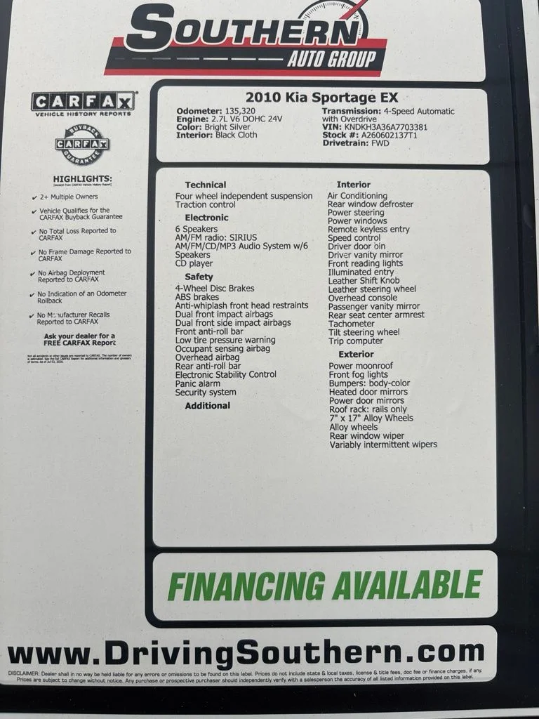 Used 2010 Silver Kia EX image 26