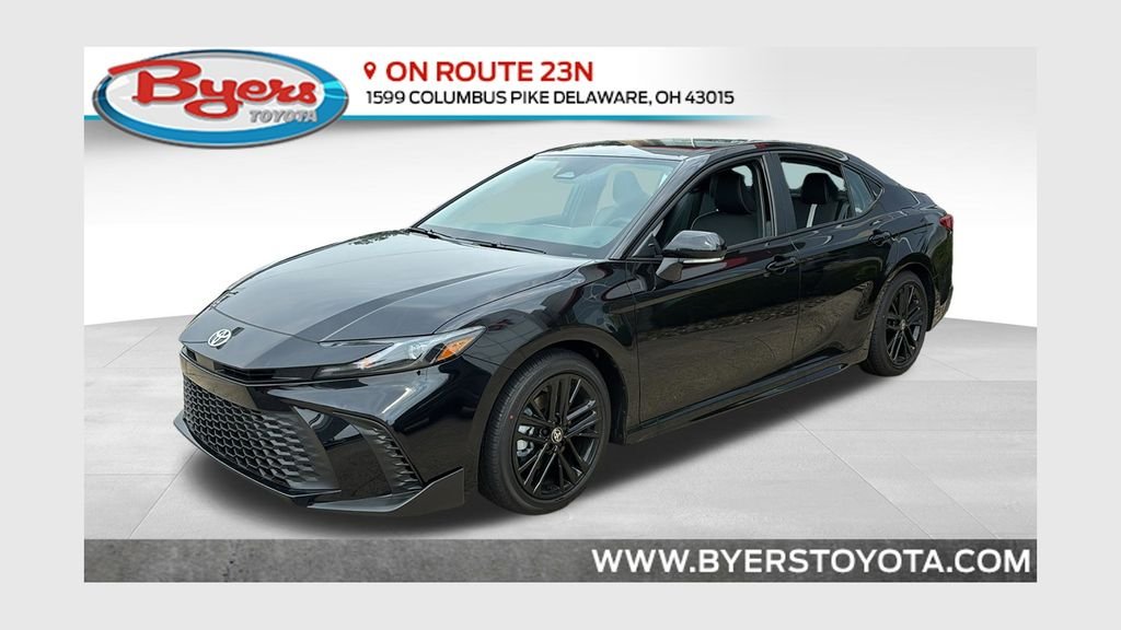 Midnight Black Metallic 2026 Toyota Camry Sedan Front-Wheel Drive Continuously Variable Transmission