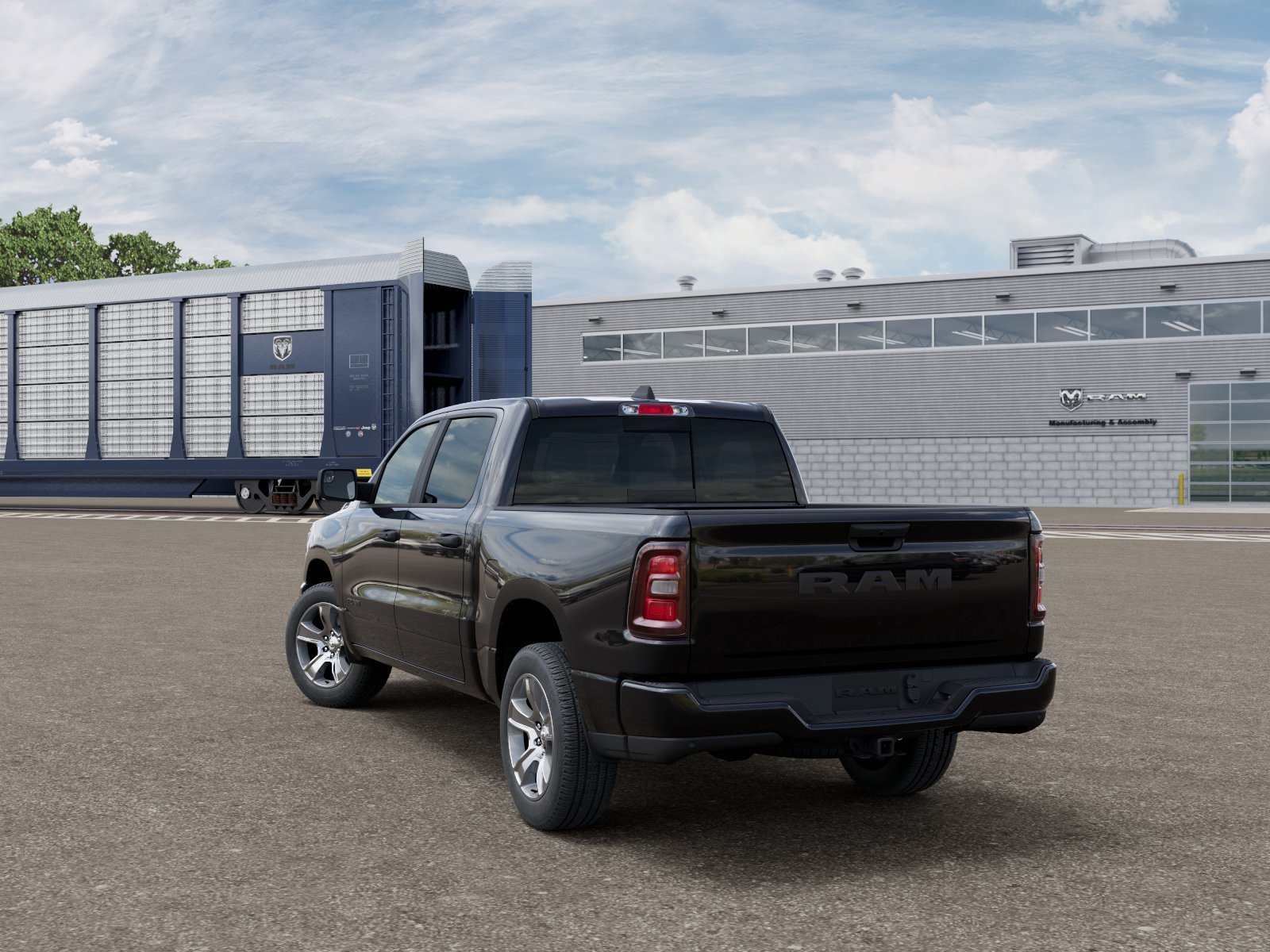 New 2026 Diamond Black Crystal Pearl-Coat Exterior Paint RAM  image 3