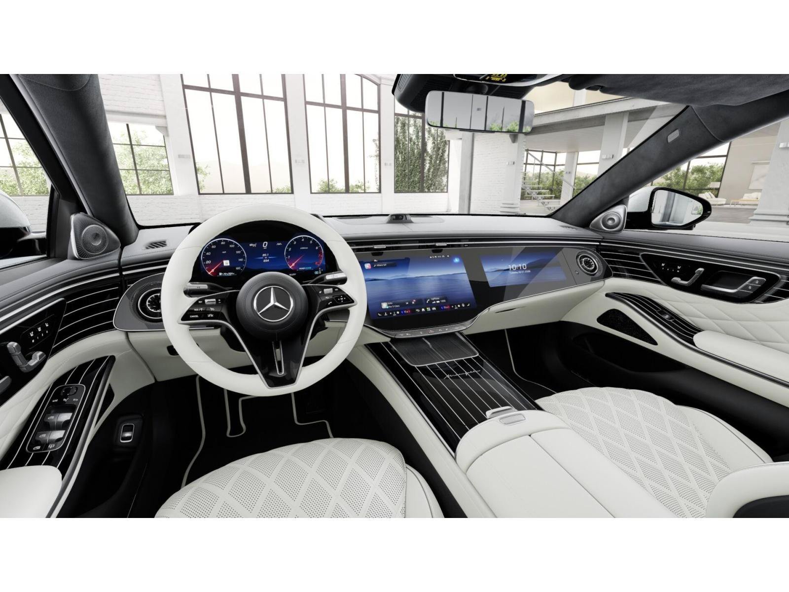 New 2027 MANUFAKTUR Moonlight White Metallic Mercedes-Benz S 580 image 3