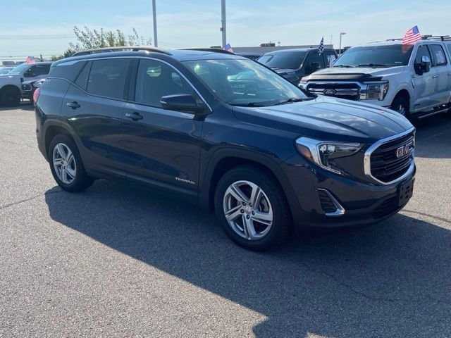 Certified Used 2018 Blue Steel Metallic GMC SLE image 2