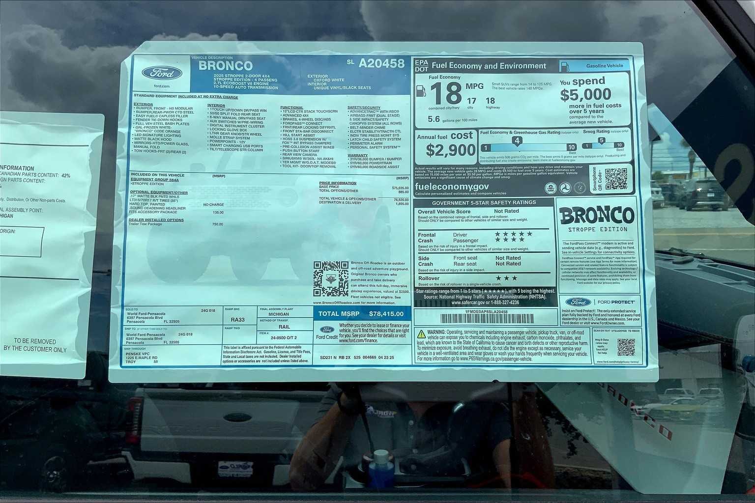 2025 Ford Bronco 2-Door Stroppe - Photo 17