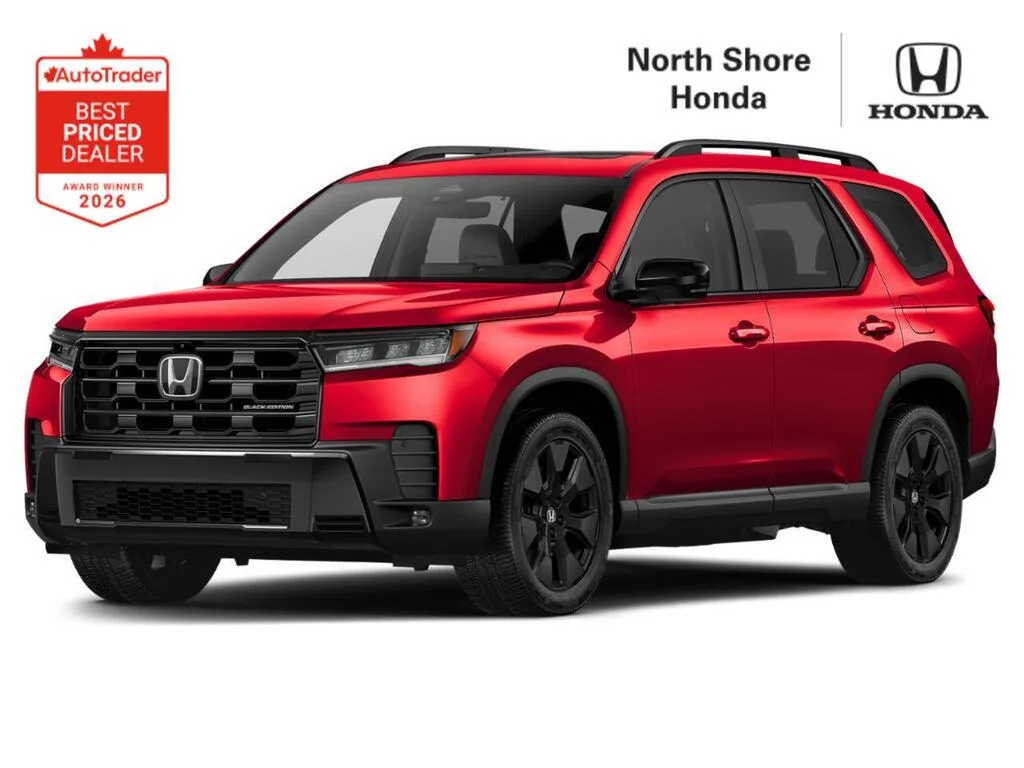 New 2026 Radiant Red Metallic II Honda BLACK EDITION Commanding presence. Unmatched comfo image 1