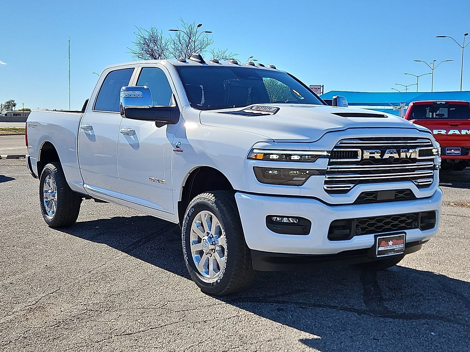 New 2026 Bright White Ram LARAMIE CREW CAB 4X4 6
