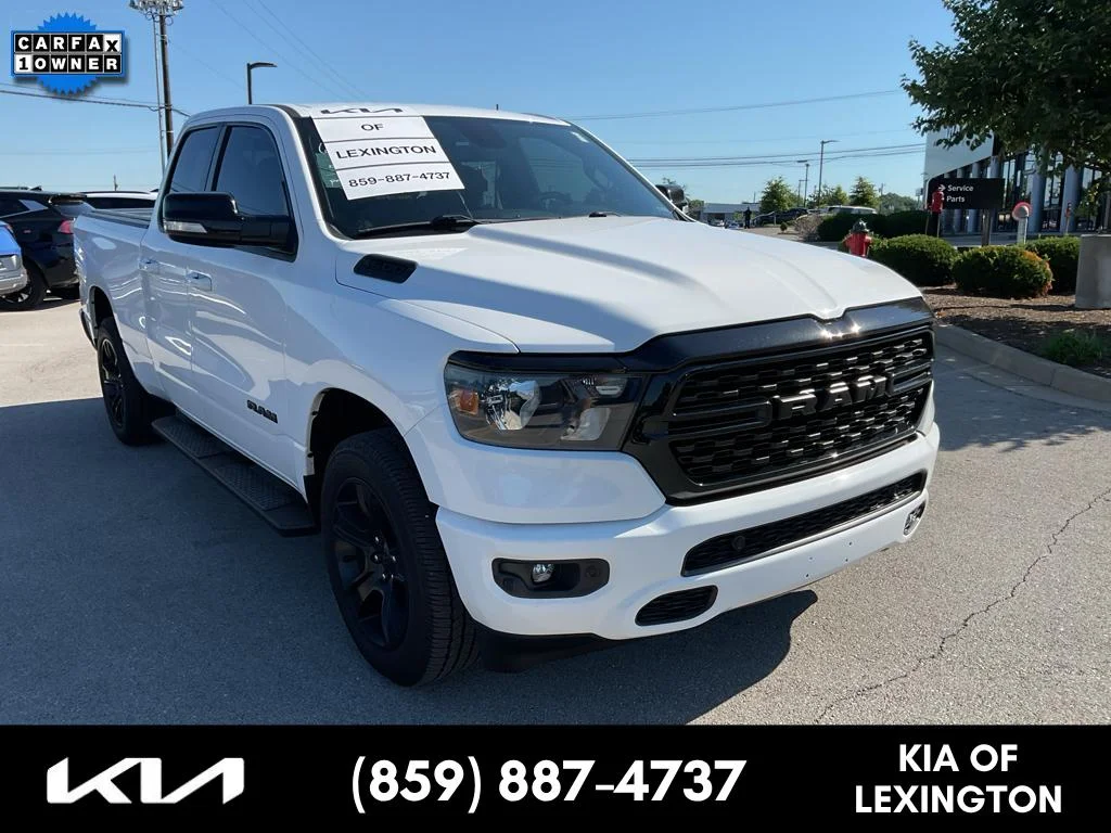 Used 2022 Bright White Clearcoat Ram Big Horn image 1