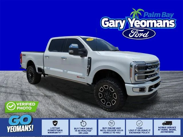 Used 2024 White Metallic Ford Platinum image 1