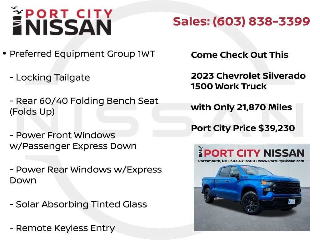 Used 2023 Glacier Blue Metallic Chevrolet z71 w/5.3l v8 image 8
