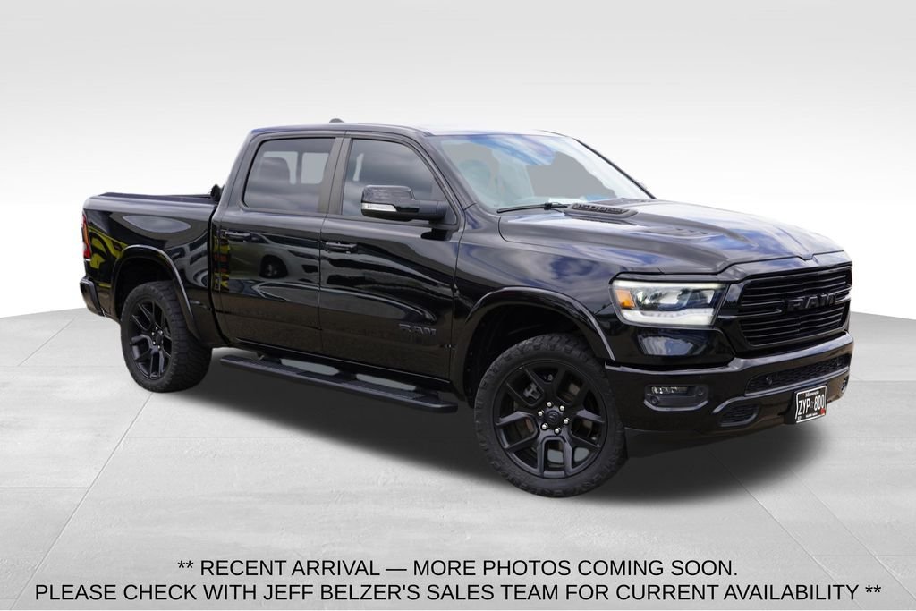 Used 2020 Diamond Black Crystal Pearlcoat Ram Laramie image 1