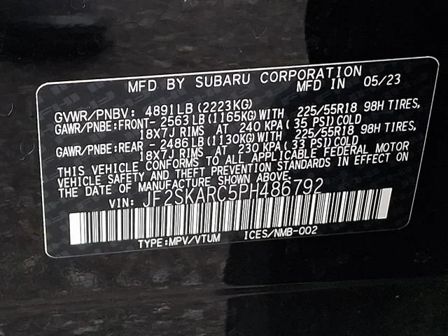 Used 2023 Black Subaru Touring image 30