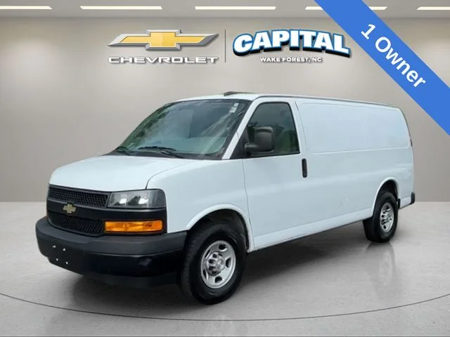 Used 2021 White Chevrolet Work Van image 1