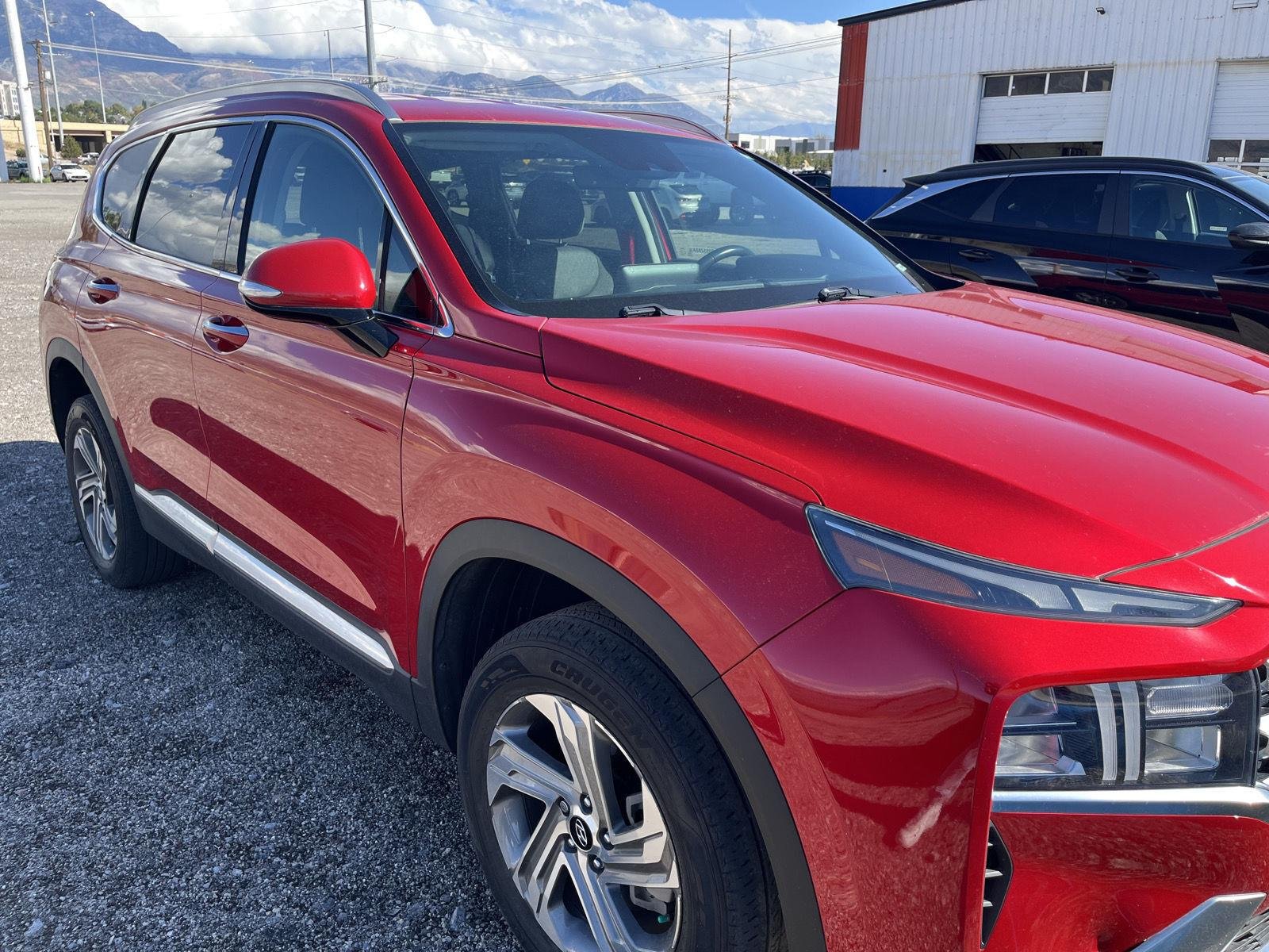 Certified Used 2021 Calypso Red Hyundai SEL image 3