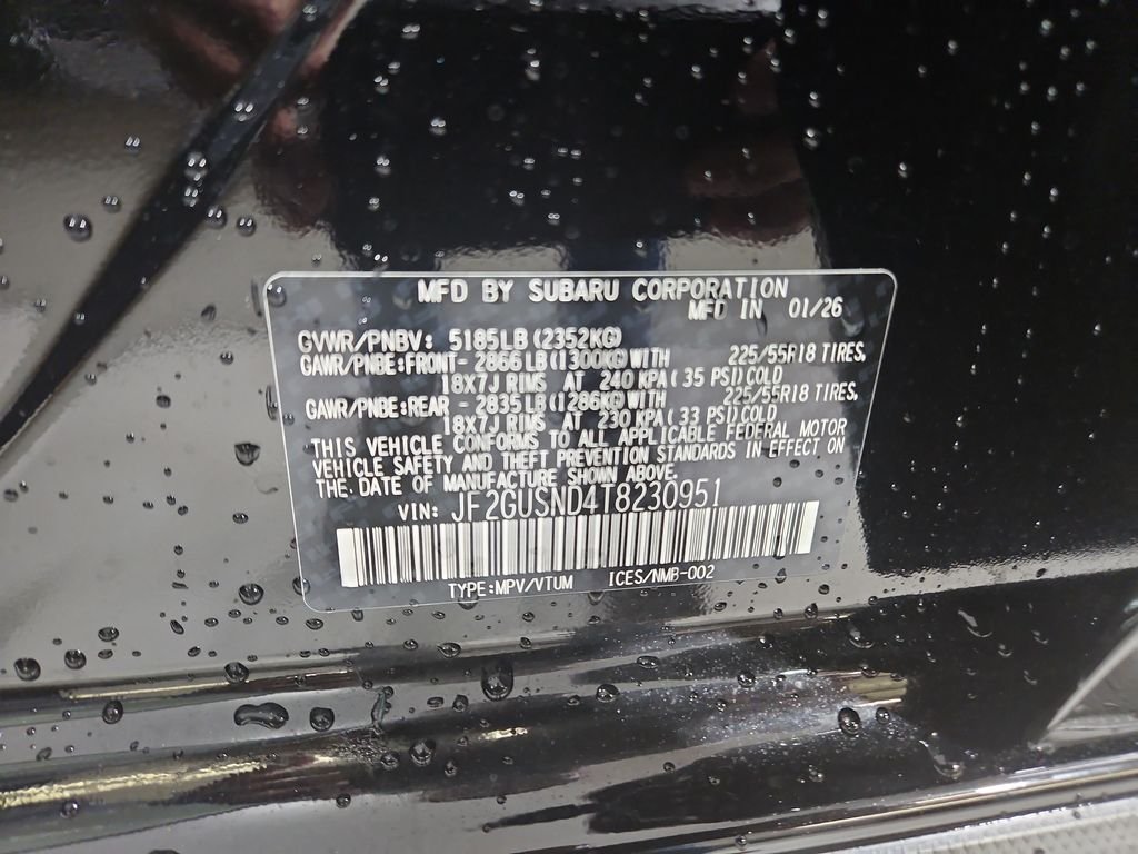 New 2026 Black Subaru Limited image 27