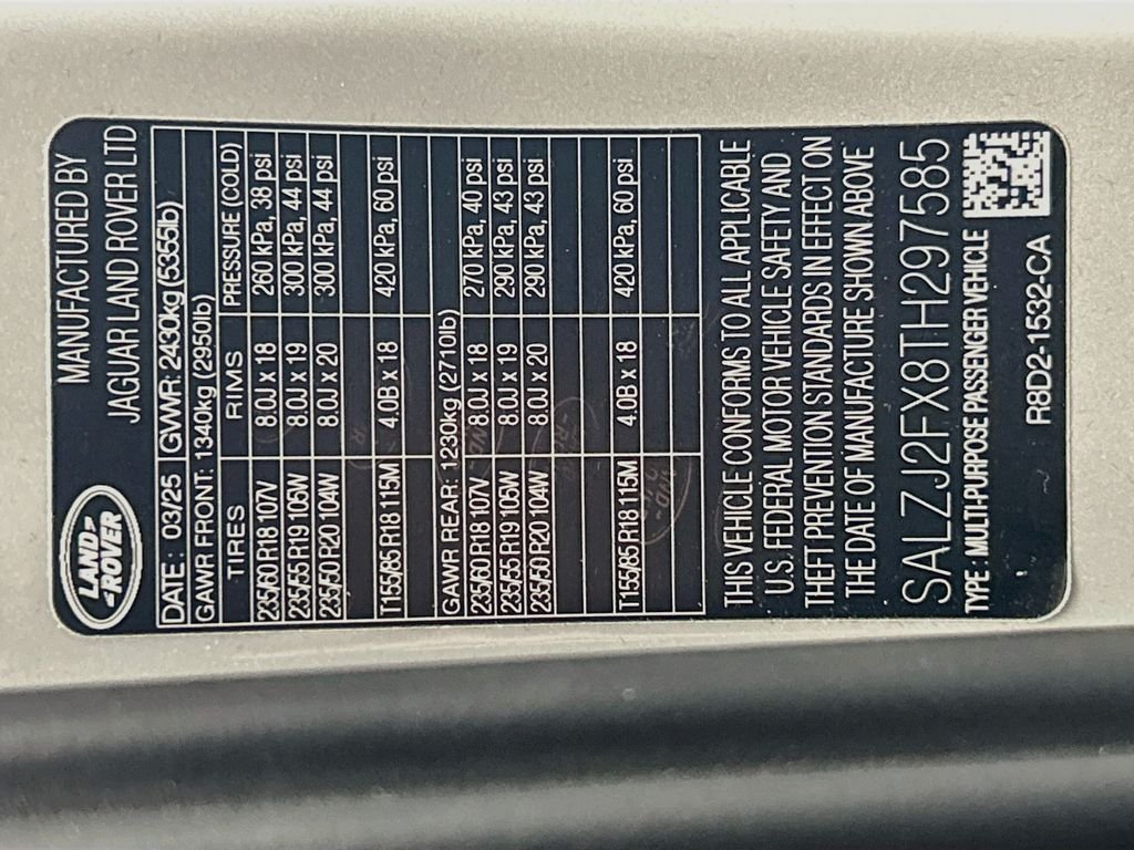 Certified Used 2026 Seoul Pearl Silver Metallic Land Rover S image 34