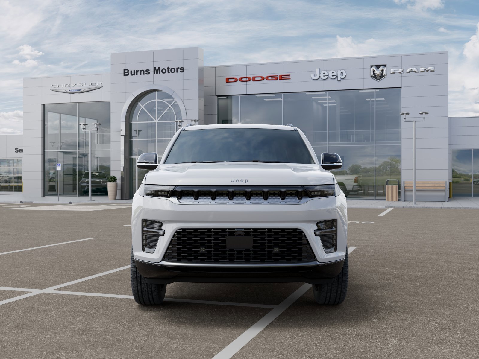 New 2026 Bright White Clear-Coat Exterior Paint Jeep 4x2 image 6
