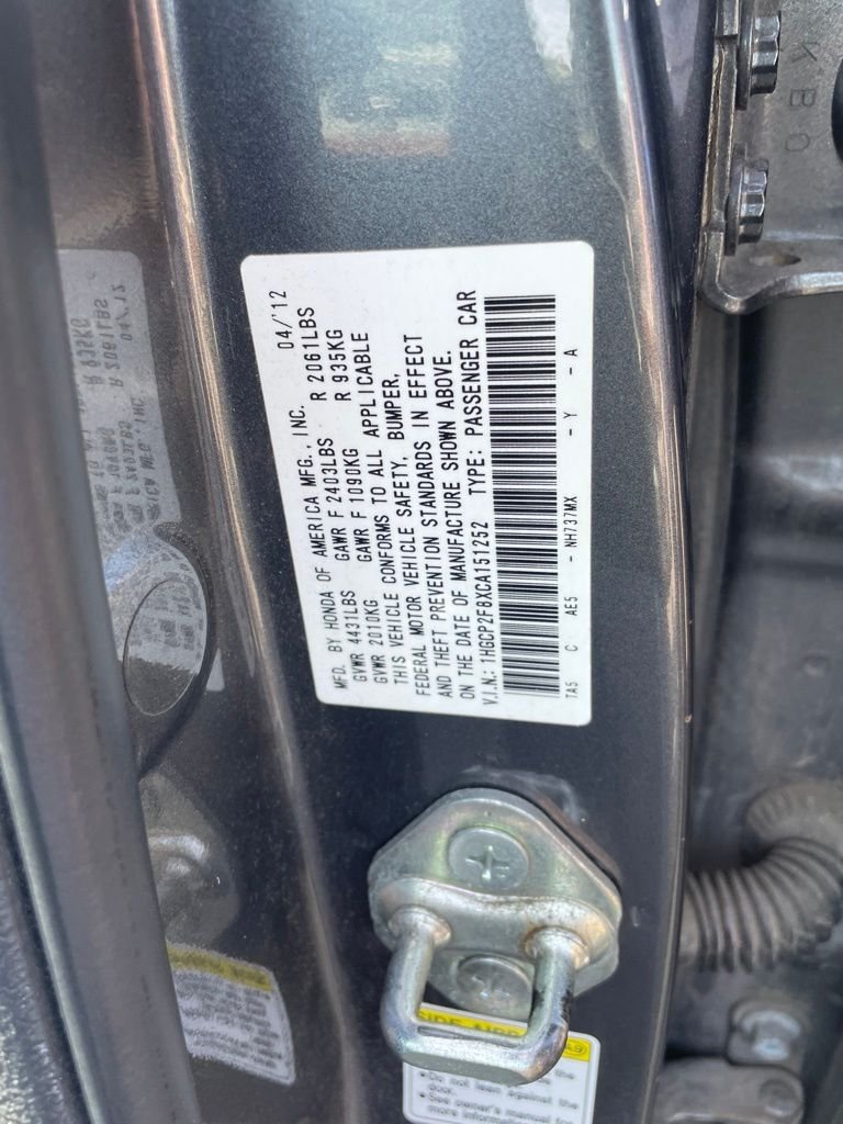 Used 2012 Polished Metal Metallic Honda EX-L image 3