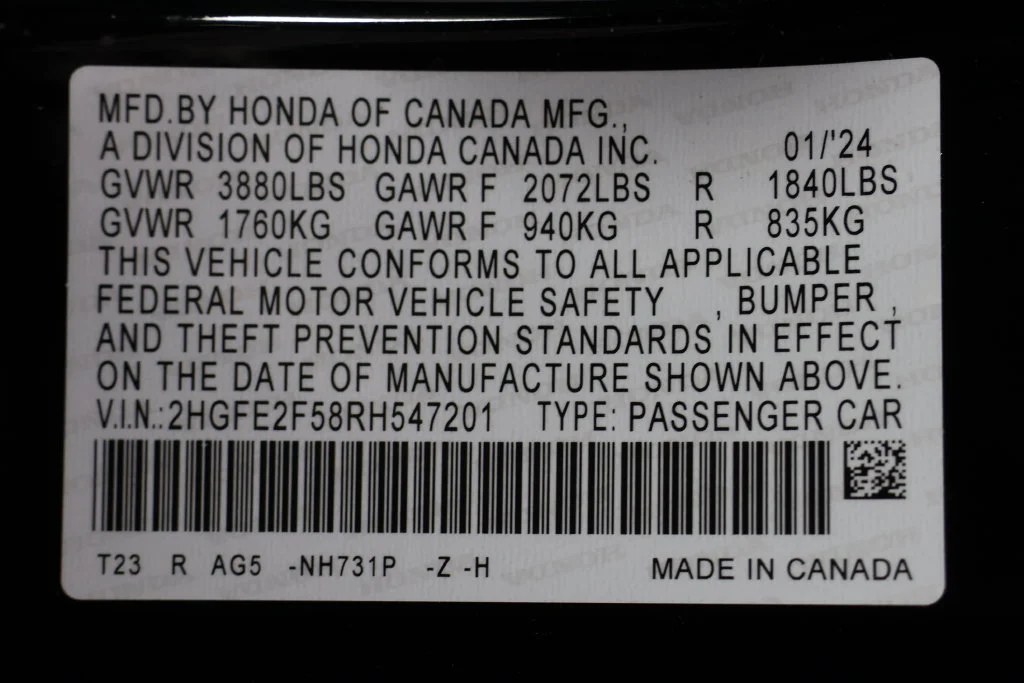 Certified Used 2024 Crystal Black Pearl Honda Sport image 28