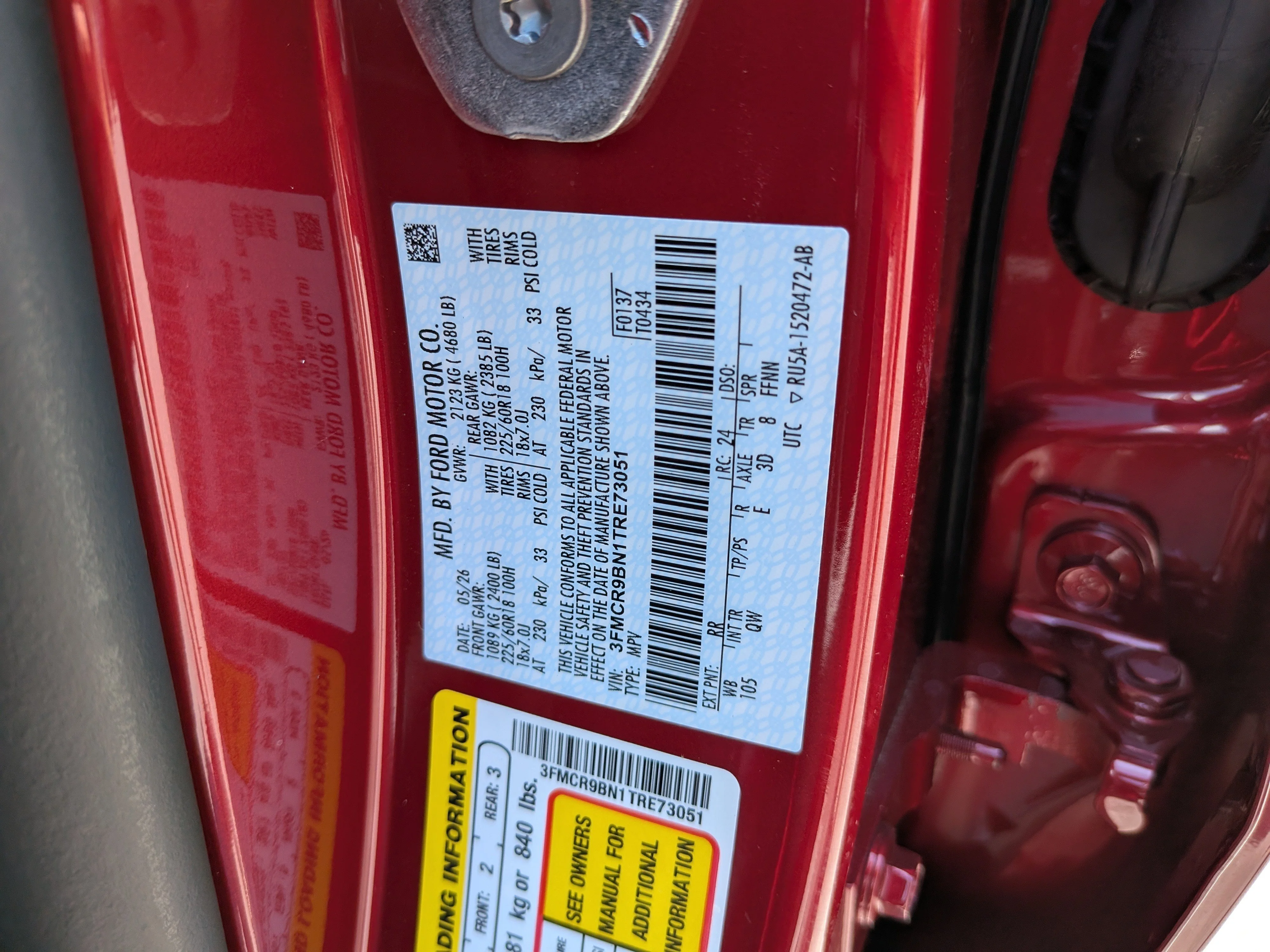 New 2026 Ruby Red Metallic Tinted Clearcoat Ford Big Bend® image 33