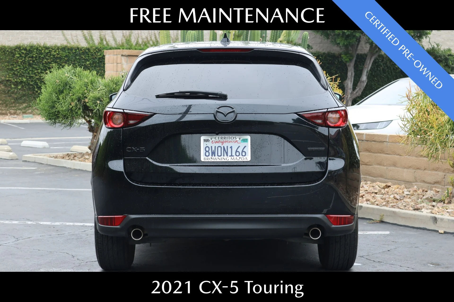 Certified Used 2021 Black Mazda Touring image 4