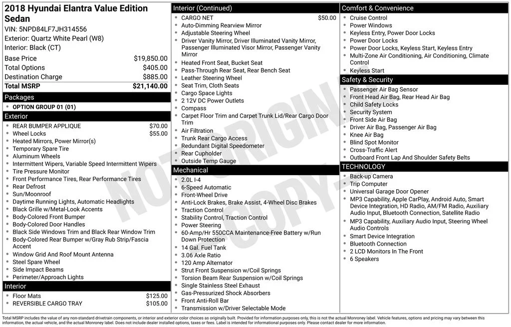 Used 2018 White Hyundai Value Edition image 39