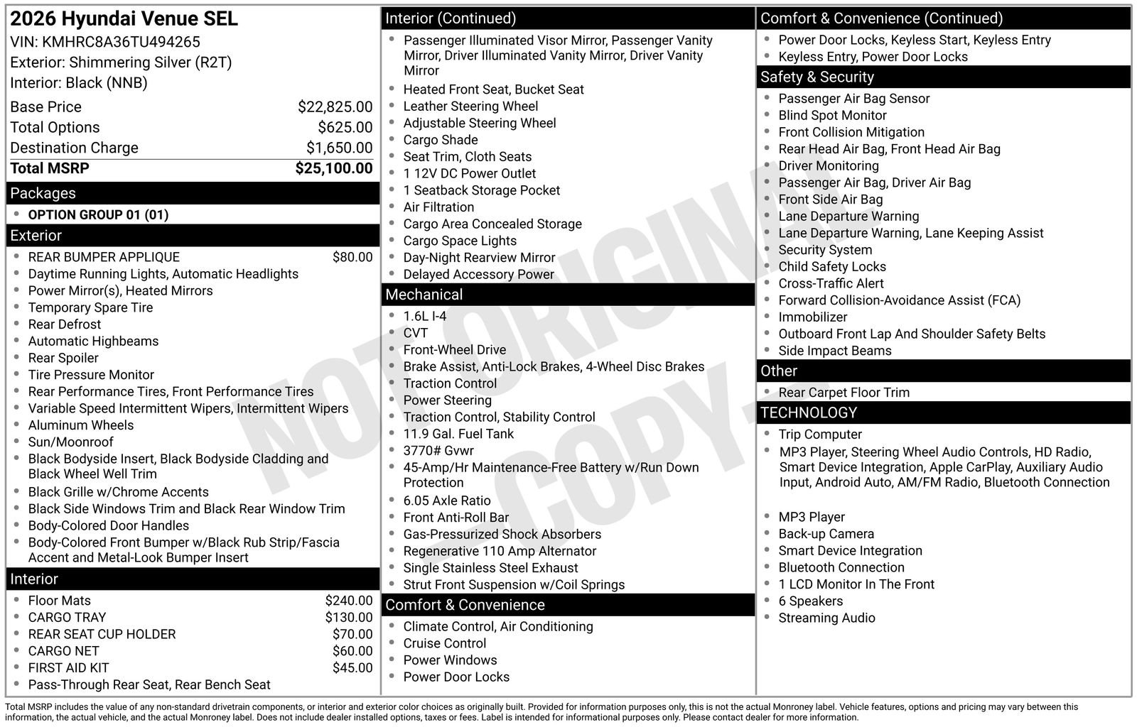 New 2026 Silver Hyundai SEL image 13