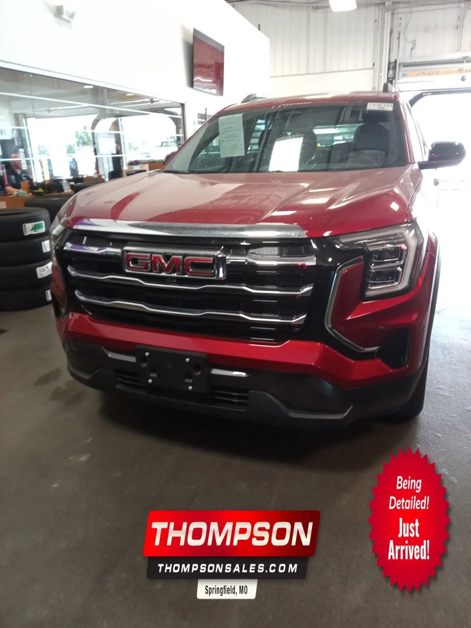 Used 2025 Volcanic Red Tintcoat GMC Elevation image 1