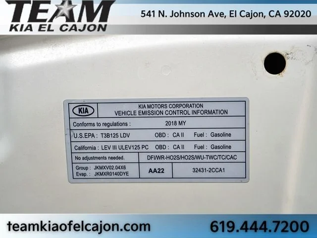 Certified Used 2018 White Kia Premium image 40