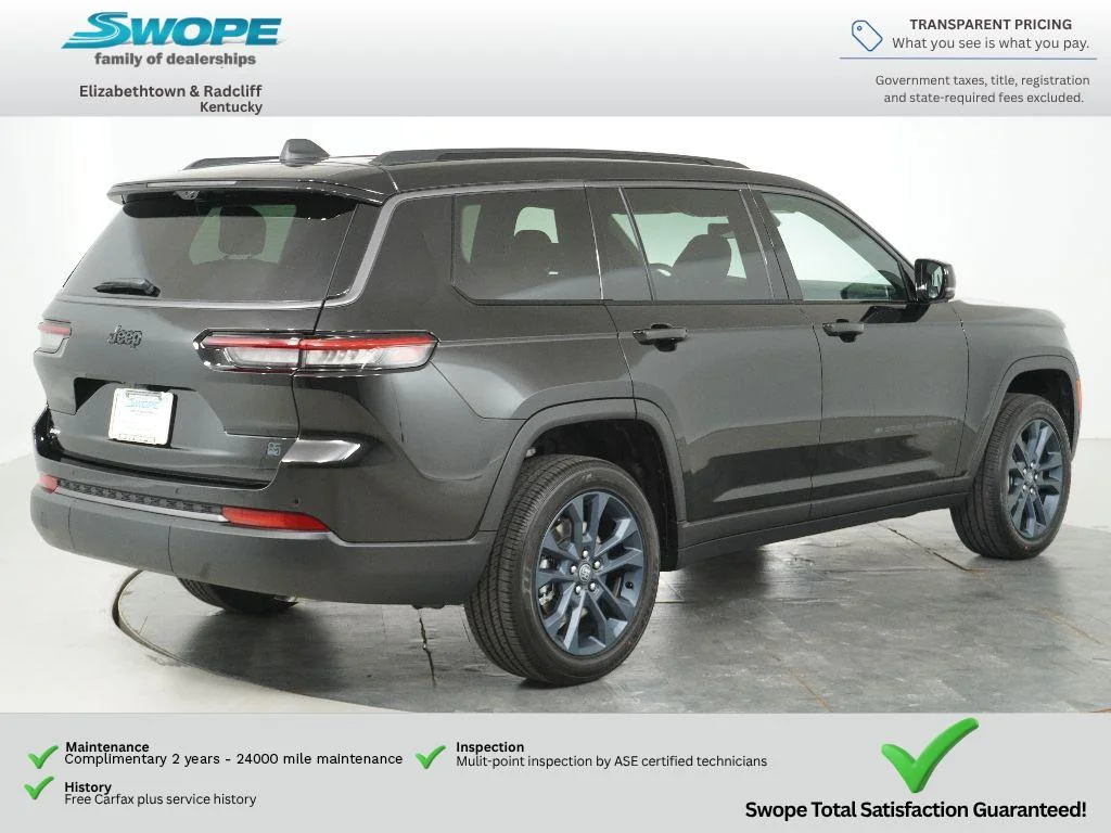 New 2026 Diamond Black Crystal Pearl-Coat Exterior Paint Jeep 85th Anniversary Edition image 3