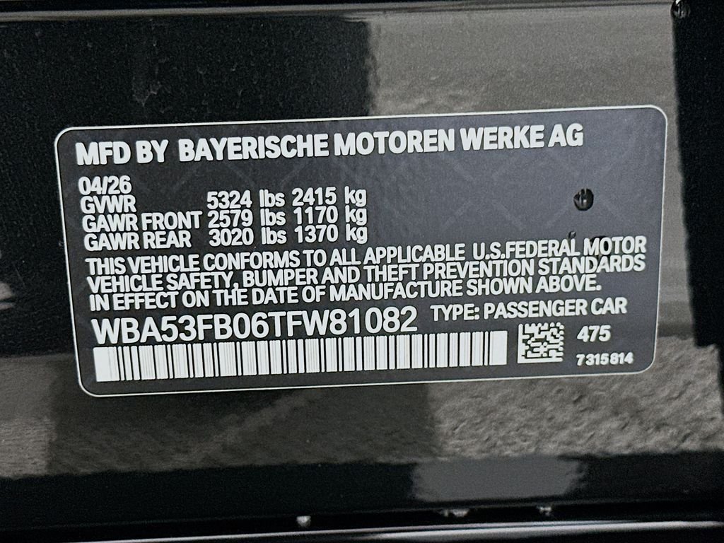 New 2026 Black Sapphire Metallic BMW M440i Gran Coupe image 24