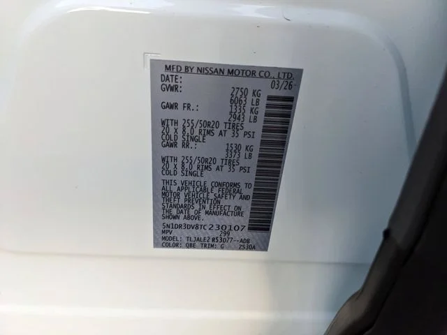 New 2026 Everest White Pearl TriCoat Nissan Platinum image 35