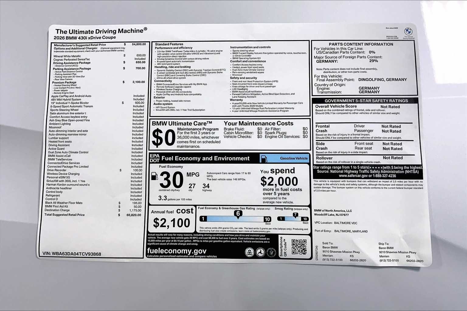 2026 BMW 4 Series 430i - Photo 22