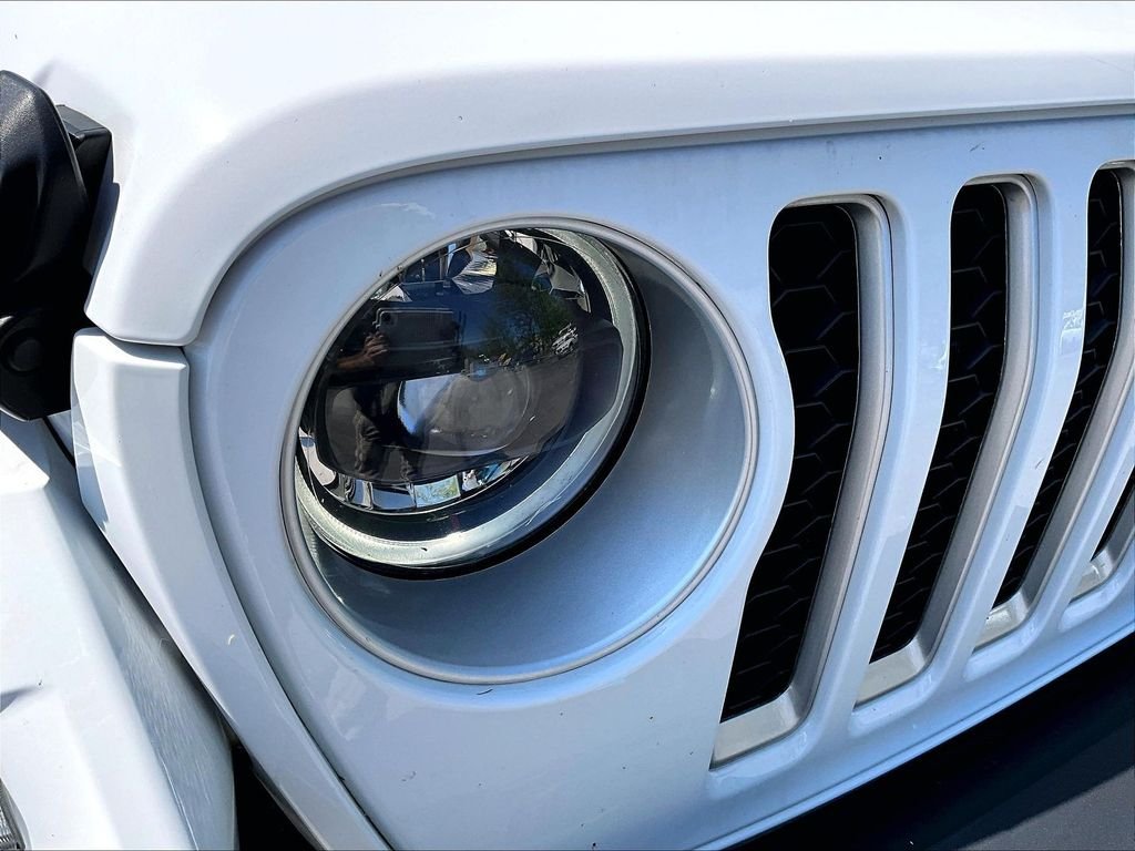 Used 2023 Bright White Clearcoat Jeep Sahara 4xe image 32