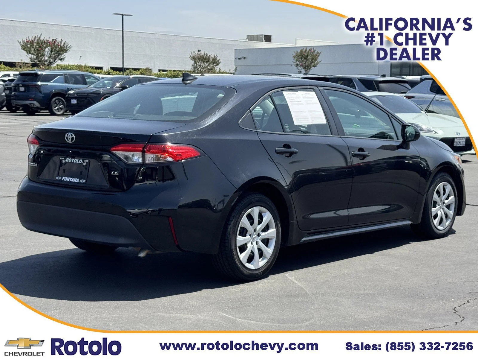 Used 2023 MIDNIGHT BLACK ME Toyota LE image 6