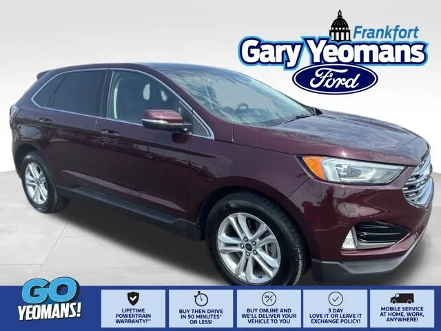 Used 2019 Burgundy Velvet Metallic Tinted Clearcoat Ford SEL image 1