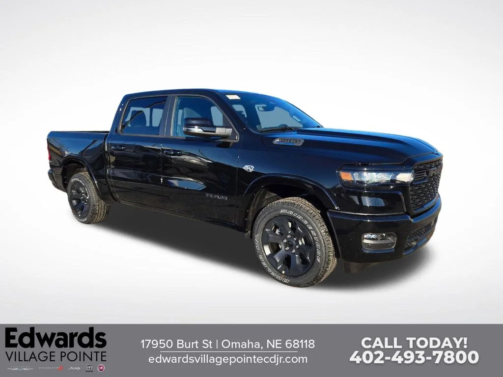 New 2026 Diamond Black Crystal Pearl-Coat Exterior Paint RAM Big Horn/Lone Star image 1