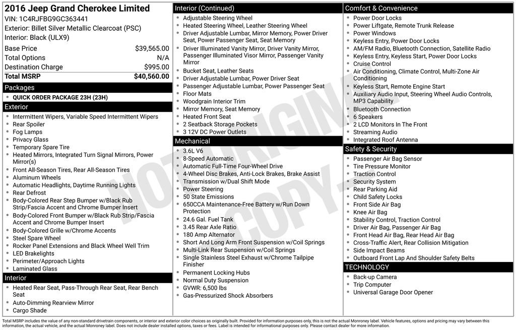Used 2016 Silver Jeep Limited image 9