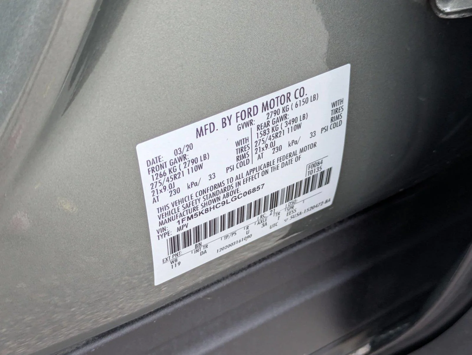 Used 2020 Silver Spruce Metallic Ford Platinum image 35