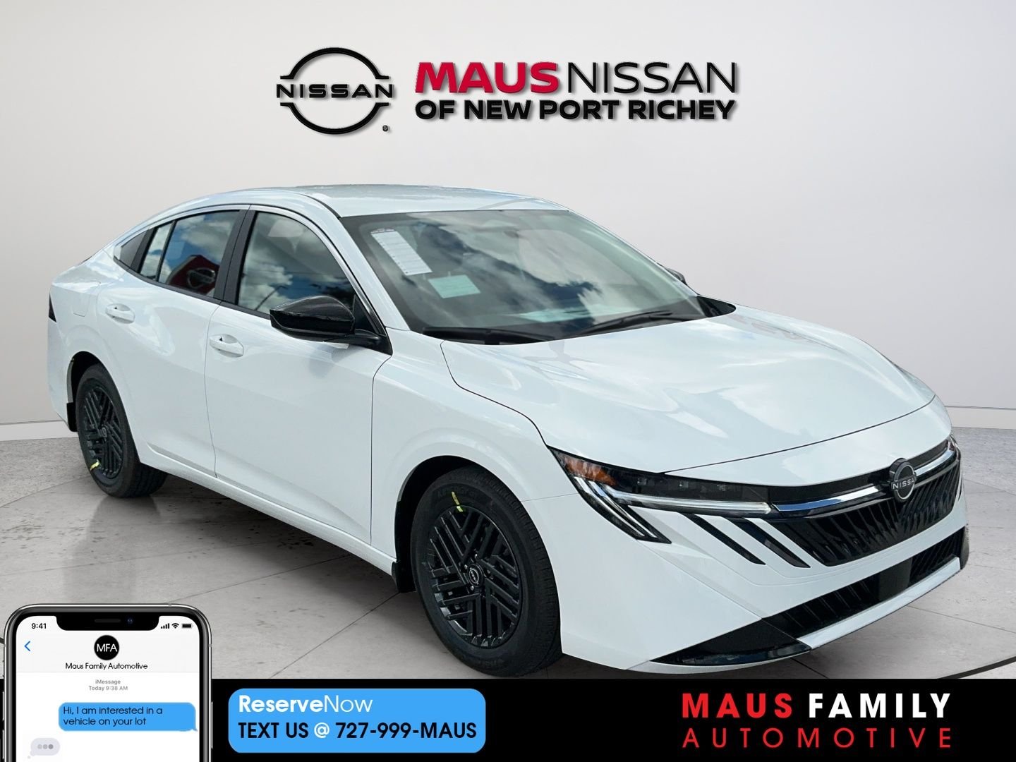 New 2027 White Nissan SV image 1