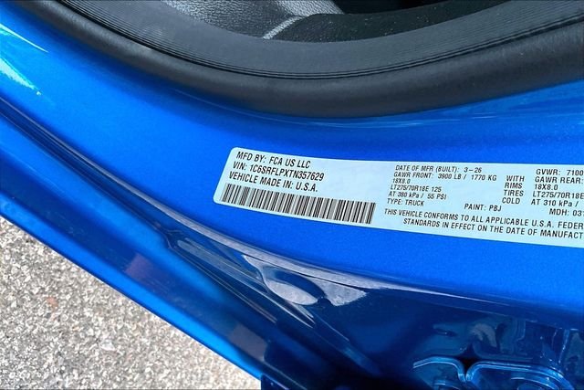 New 2026 Hydro Blue Pearl-Coat Exterior Paint RAM Rebel image 14