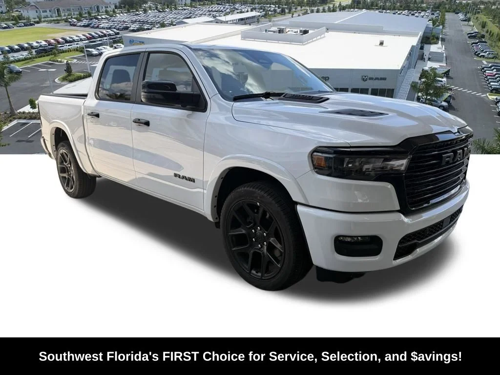 New 2026 Bright White Clear-Coat Exterior Paint RAM Laramie image 2
