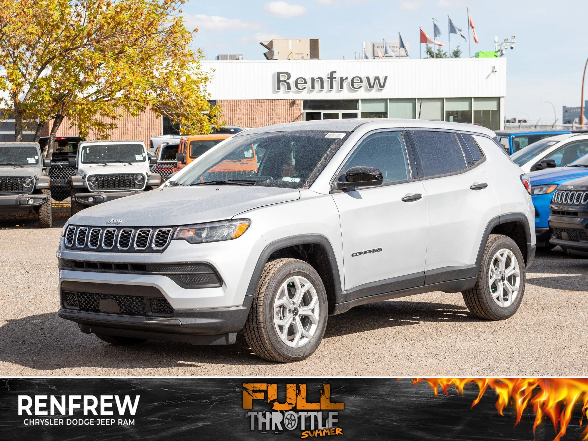 New 2026 Silver Jeep Sport* 4x4, 2.0L Turbo, Heated Seats image 1