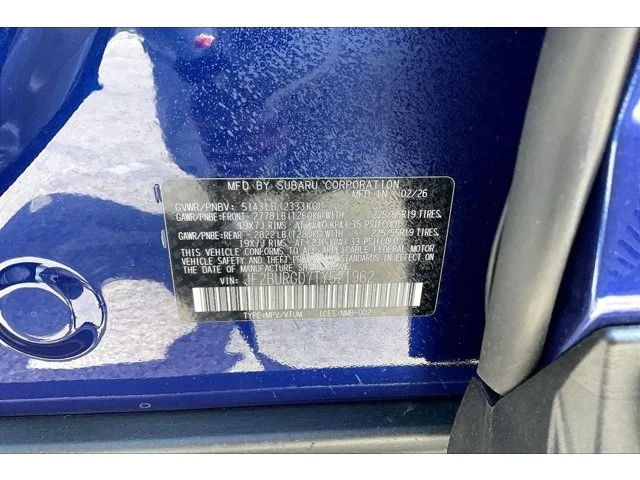 New 2026 SAPPHIRE BLUE PEARL Subaru Limited XT image 27