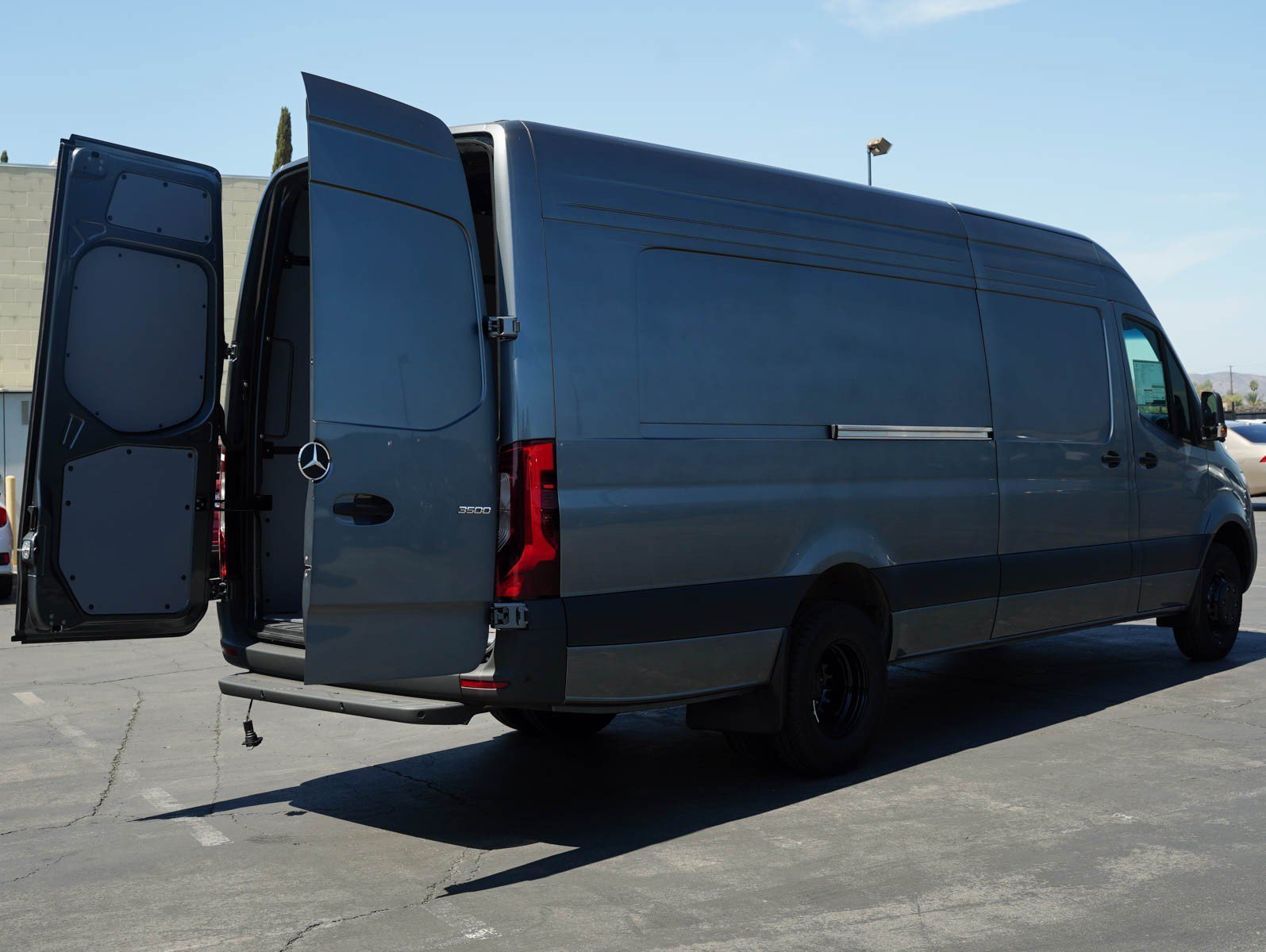 New 2026 Selenite gray metallic Mercedes-Benz 3500 High Roof I4 Diesel HO 170 Extended RWD image 8